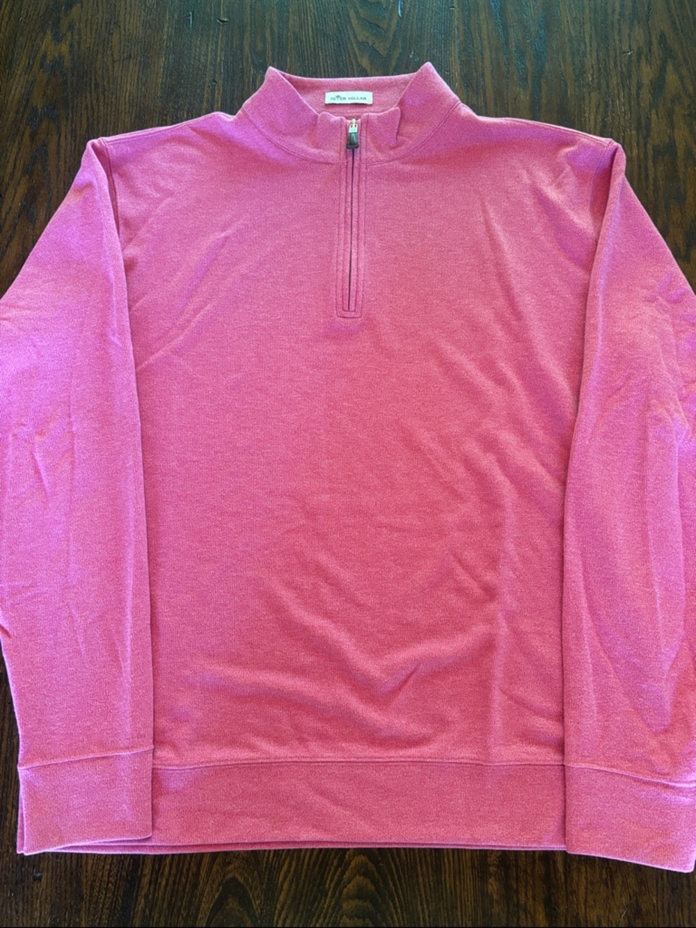 Peter Millar Pink Quarter-Zip Sweater